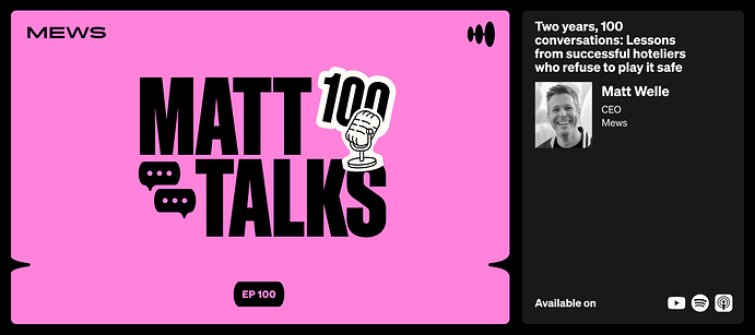 1440 x 640 Matt Talks Ep. 100 Matt Welle video thumbnail community